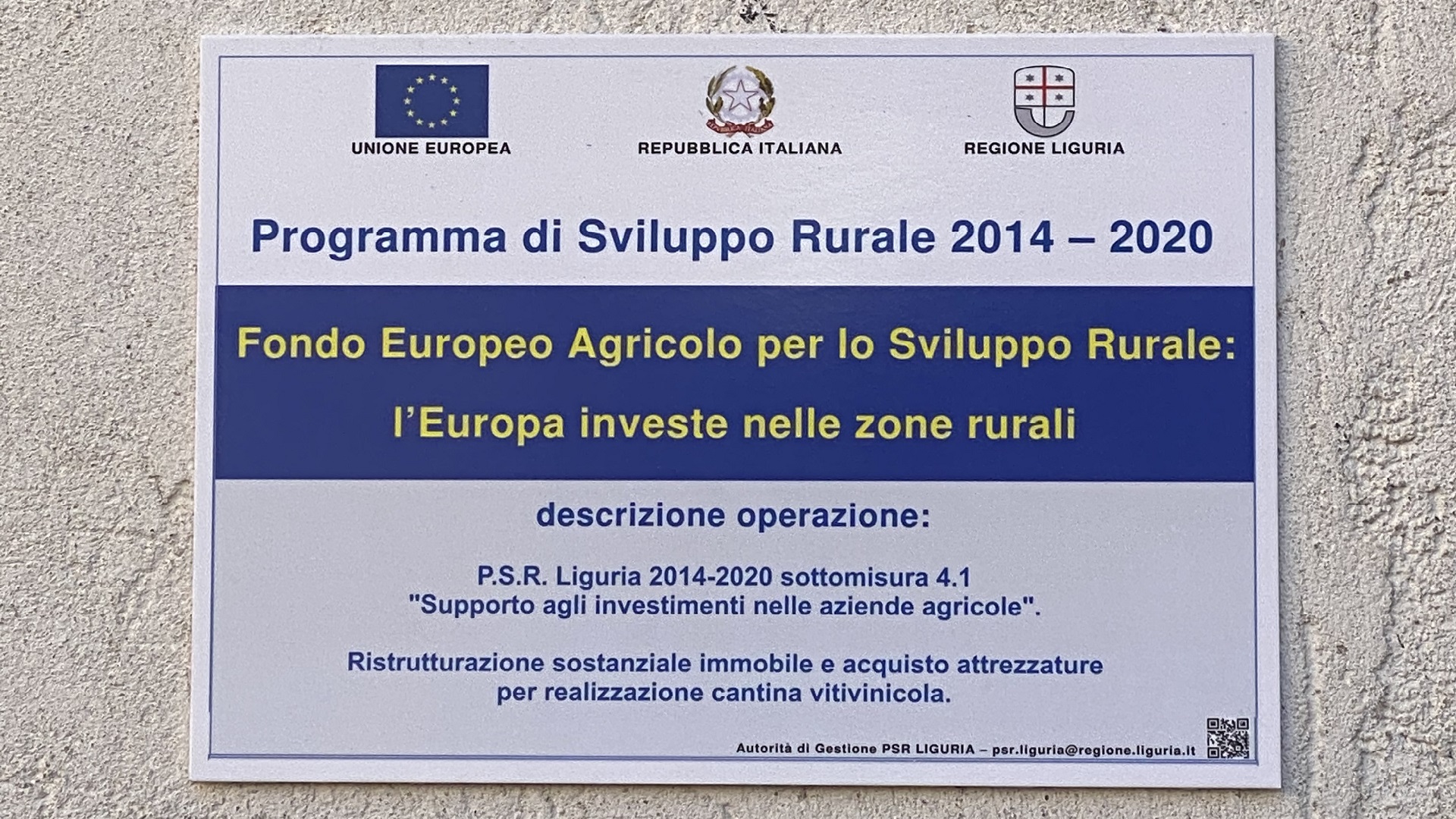 Azienda Agricola RoccaVinealis - Fondo Europero Agricolo Sviluppo Rurale